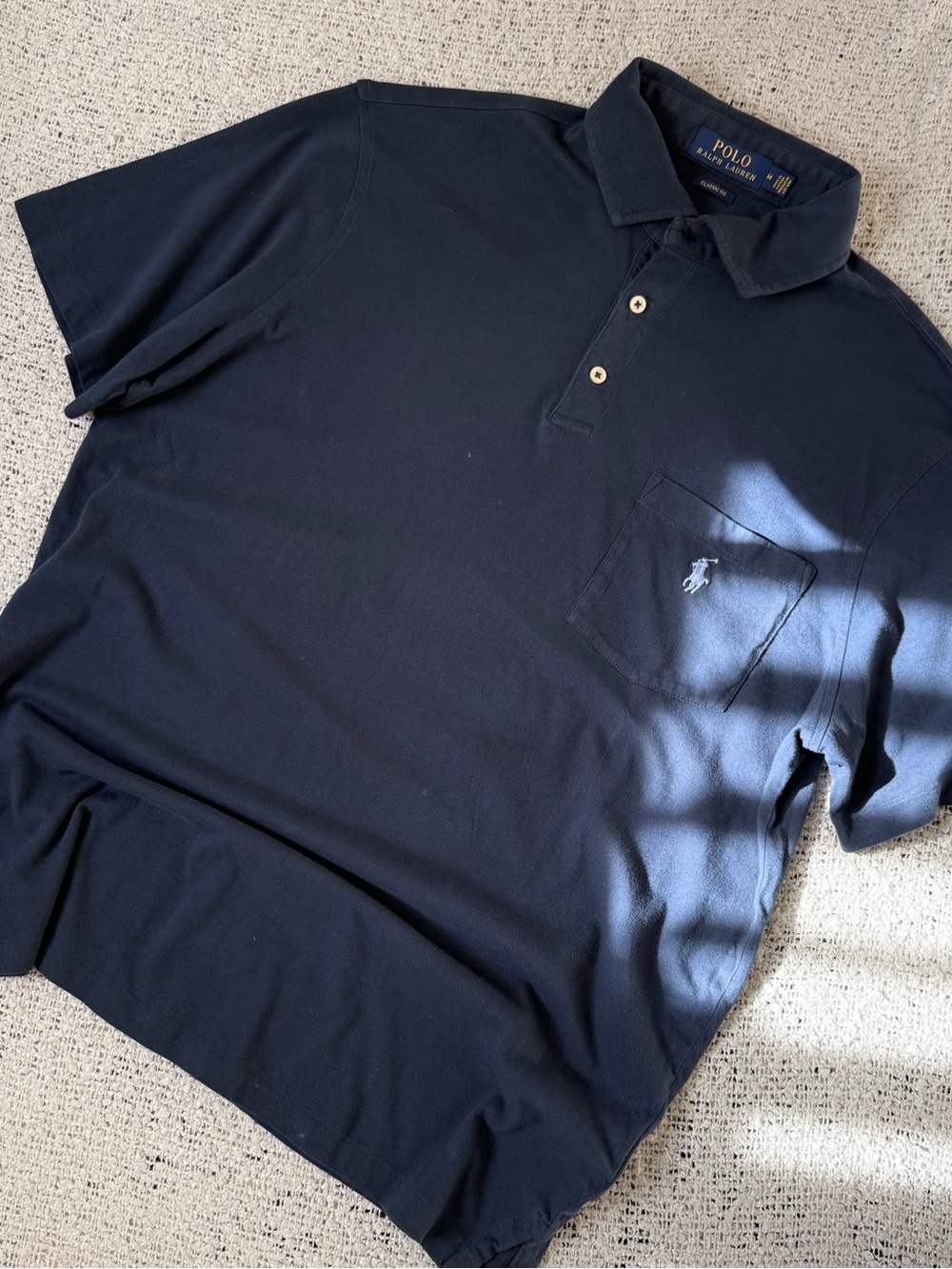 Polo by Ralph Lauren Men’s Navy Pocket Polo Shirt Size M